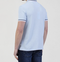 Mish Mash- Sky Regular Fit Textured Cotton Jersey Stockholm Polo