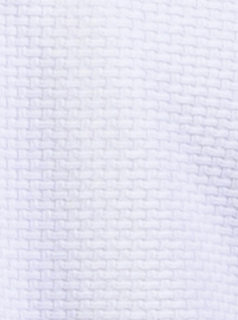 Mish Mash- White Regular Fit Textured Cotton Jersey Stockholm Polo