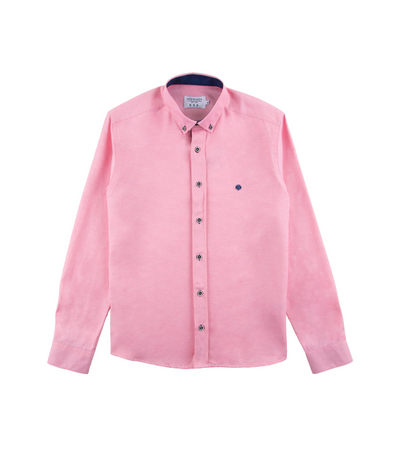 Mish Mash- Washed Red Regular Fit Summit Oxford Long Sleeve Shirt