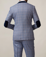 Marc Darcy- Hilton Blue Check Tweed Blazer