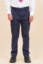 Marc Darcy- Children's Drake Navy Check Three Piece Suit
