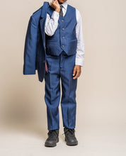 House of Cavani- Children's Ford Blue Three Piece Suit (Age 8 - 15 Years)