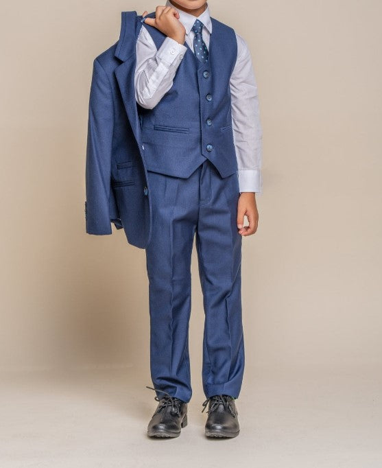 House of Cavani- Children's Jefferson Navy Three Piece Suit (Age 1 - 7 Years)