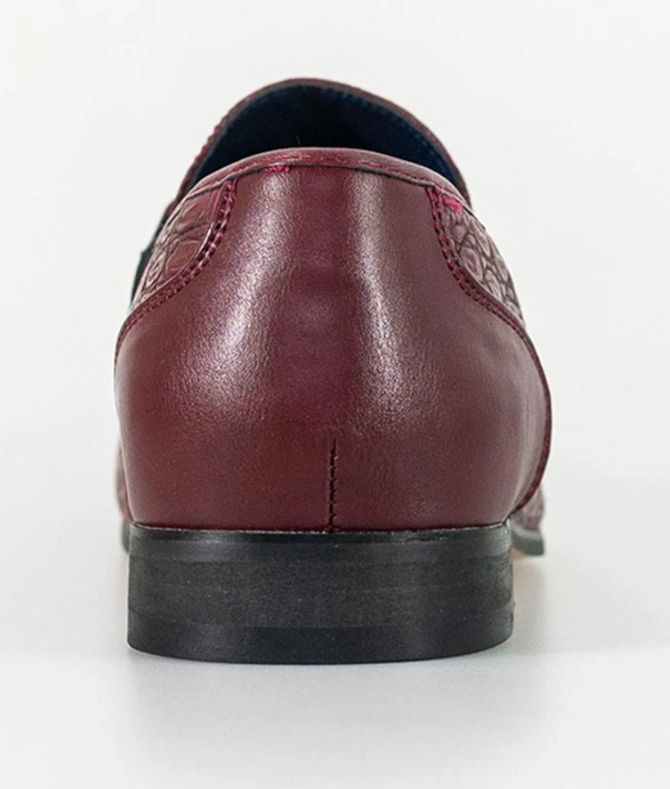 House of Cavani- Brindisi Dark Red Loafers