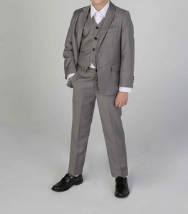 Device- Boys Charles Grey Three Piece Suit