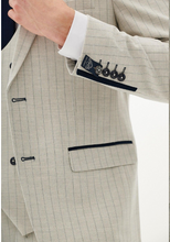 Marc Darcy- Grant Stone Pinstripe Blazer