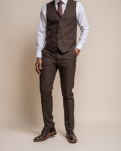 House of Cavani- Caridi Brown Waistcoat