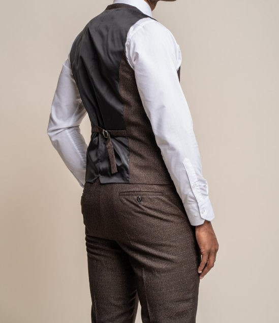 House of Cavani- Caridi Brown Waistcoat