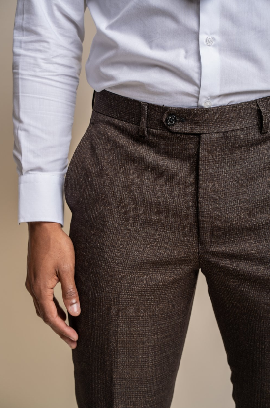 House of Cavani- Caridi Brown Trouser