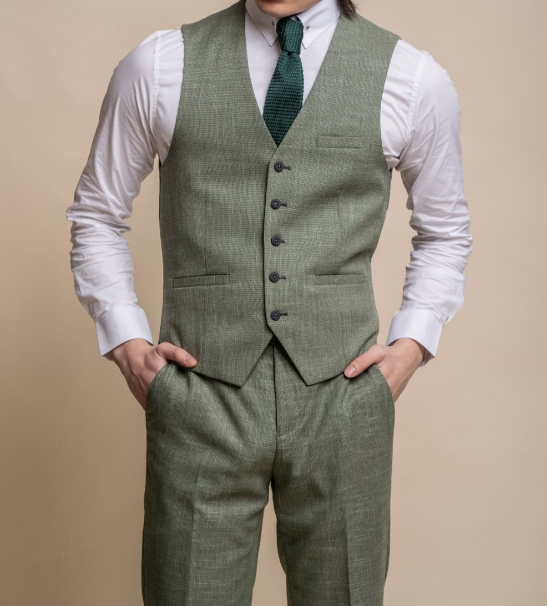 House of Cavani- Miami Sage Waistcoat