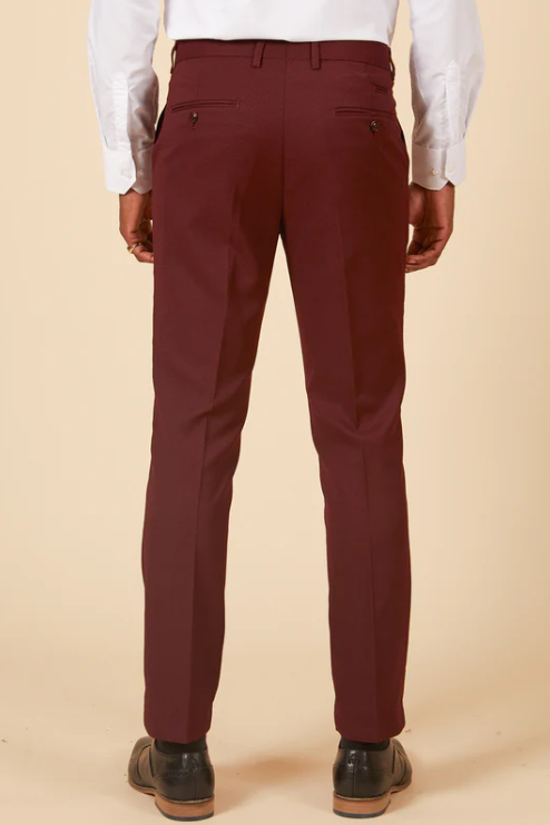 Marc Darcy- Max Wine Tailored Trouser