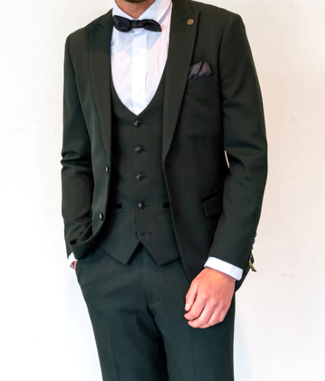 Marc Darcy- Bromley Olive Green Check Blazer
