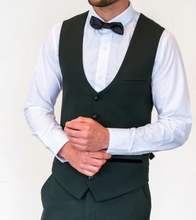 Marc Darcy- Bromley Olive Green Check Waistcoat