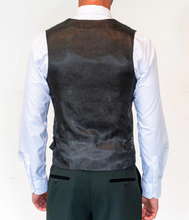 Marc Darcy- Bromley Olive Green Check Waistcoat