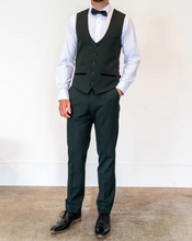 Marc Darcy- Bromley Olive Green Check Waistcoat