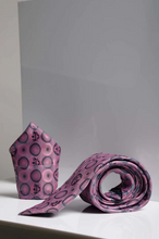 Marc Darcy- Baby Pink Bubbles Tie and Pocket Square Set