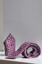 Marc Darcy- Baby Pink Bubbles Tie and Pocket Square Set