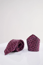 Marc Darcy- Berry Bubbles Tie and Pocket Square Set