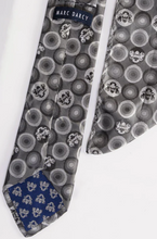 Marc Darcy- Grey Bubbles Tie and Pocket Square Set