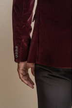 House of Cavani- Rosa Wine Blazer