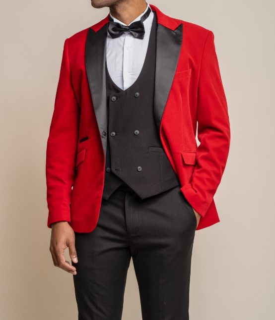 House of Cavani- Rosa Red Blazer