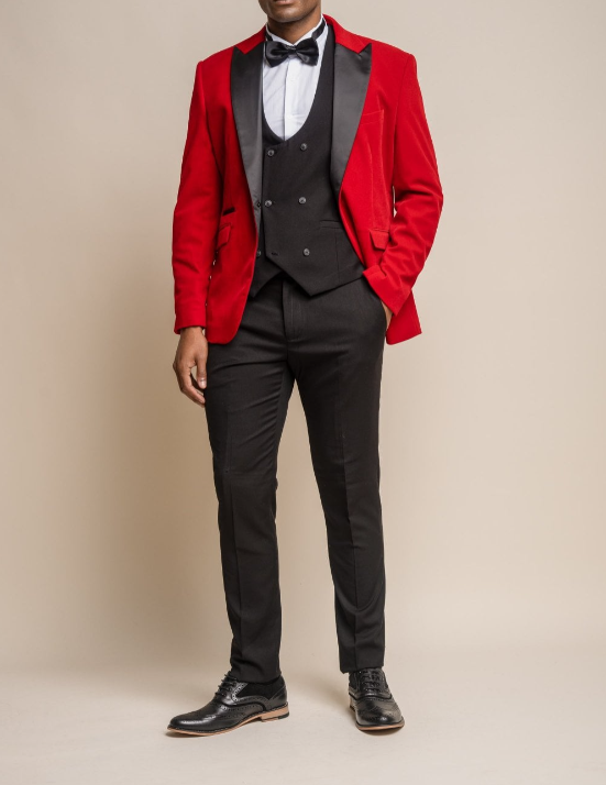 House of Cavani- Rosa Red Blazer