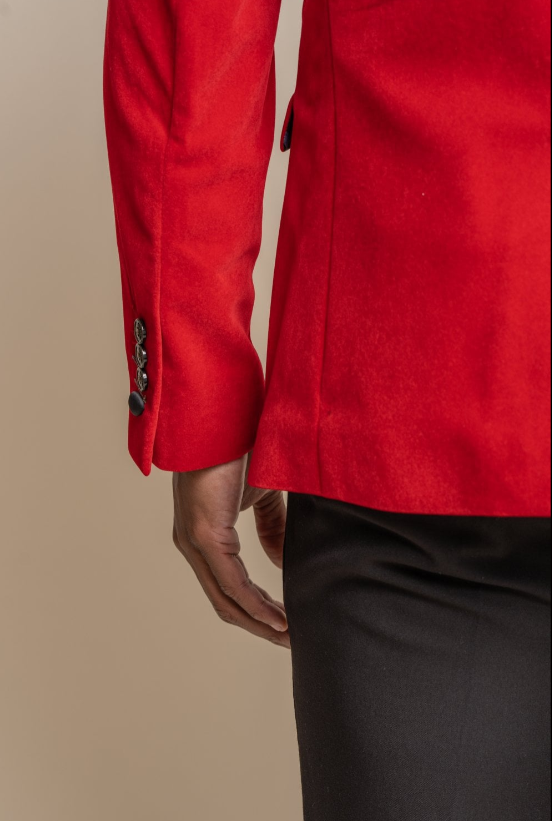 House of Cavani- Rosa Red Blazer