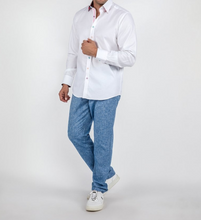 Claudio Lugli- White Texture Jacquard Shirt (CP-6803)