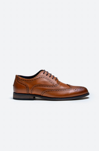 House of Cavani- Clark Tan Brogue Shoes