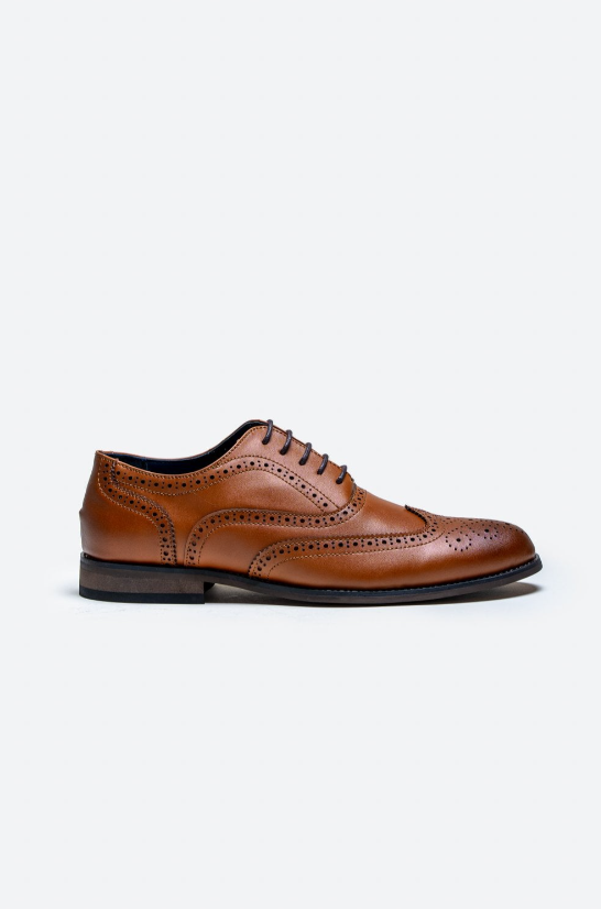 House of Cavani- Clark Tan Brogue Shoes
