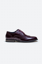 House of Cavani- Clark Wine Brogue Shoes