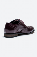 House of Cavani- Clark Wine Brogue Shoes