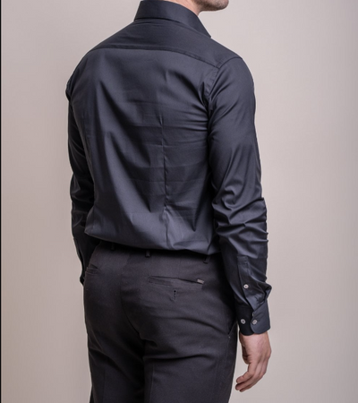 House of Cavani- Monaco Black Long Sleeve Shirt