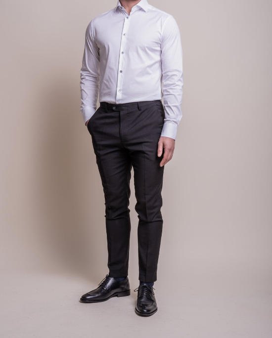 House of Cavani- Monaco White Long Sleeve Shirt