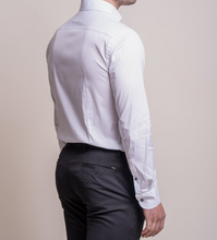 House of Cavani- Monaco White Long Sleeve Shirt