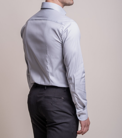 House of Cavani- Monaco Ice Blue Long Sleeve Shirt