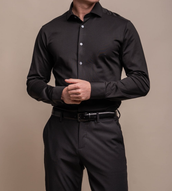 House of Cavani- Ashley Black Long Sleeve Shirt