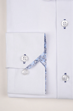 Marc Darcy- Benson White Penny Collar Tie Bar Long Sleeve Shirt