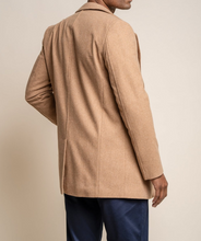 House of Cavani- Nelson Camel Wool Blend Coat
