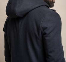 House of Cavani- Michigan Navy Coat With Hood