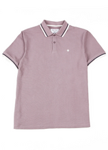 Mish Mash- Dusky Pink Regular Fit Textured Cotton Jersey Stockholm Polo