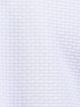 Mish Mash- White Regular Fit Textured Cotton Jersey Stockholm Polo
