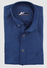 Mish Mash- Indigo Regular Fit Summit Oxford Short Sleeve Shirt