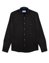 Mish Mash- Black Regular Fit Summit Oxford Long Sleeve Shirt