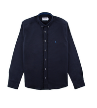 Mish Mash- Dark Navy Regular Fit Summit Oxford Long Sleeve Shirt