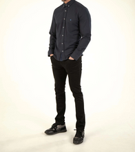 Mish Mash- Dark Navy Regular Fit Summit Oxford Long Sleeve Shirt