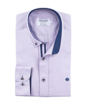 Mish Mash- Pale Lilac Regular Fit Summit Oxford Long Sleeve Shirt