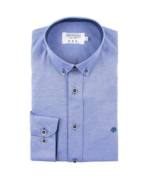 Mish Mash- Chambray Regular Fit Summit Oxford Long Sleeve Shirt