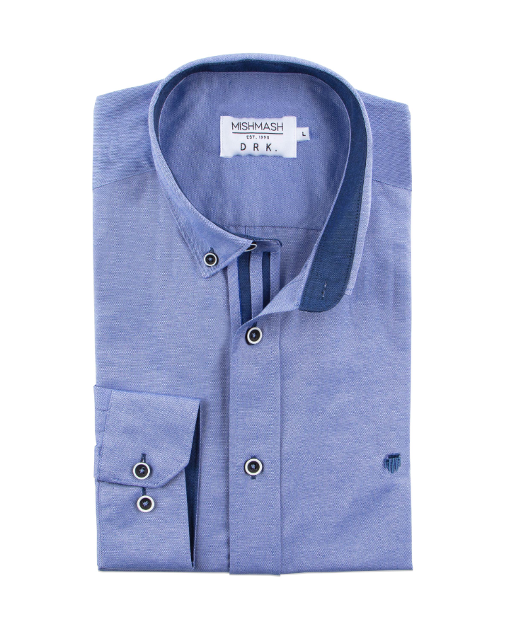 Mish Mash- Chambray Regular Fit Summit Oxford Long Sleeve Shirt