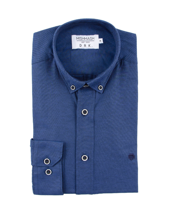 Mish Mash- Indigo Regular Fit Summit Oxford Long Sleeve Shirt
